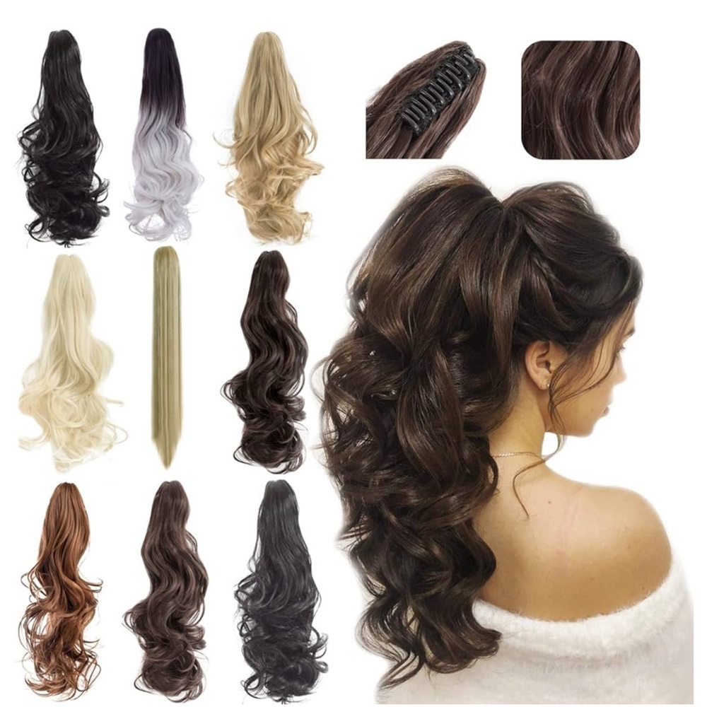 New no tags hair clip brown blonde colors never worn